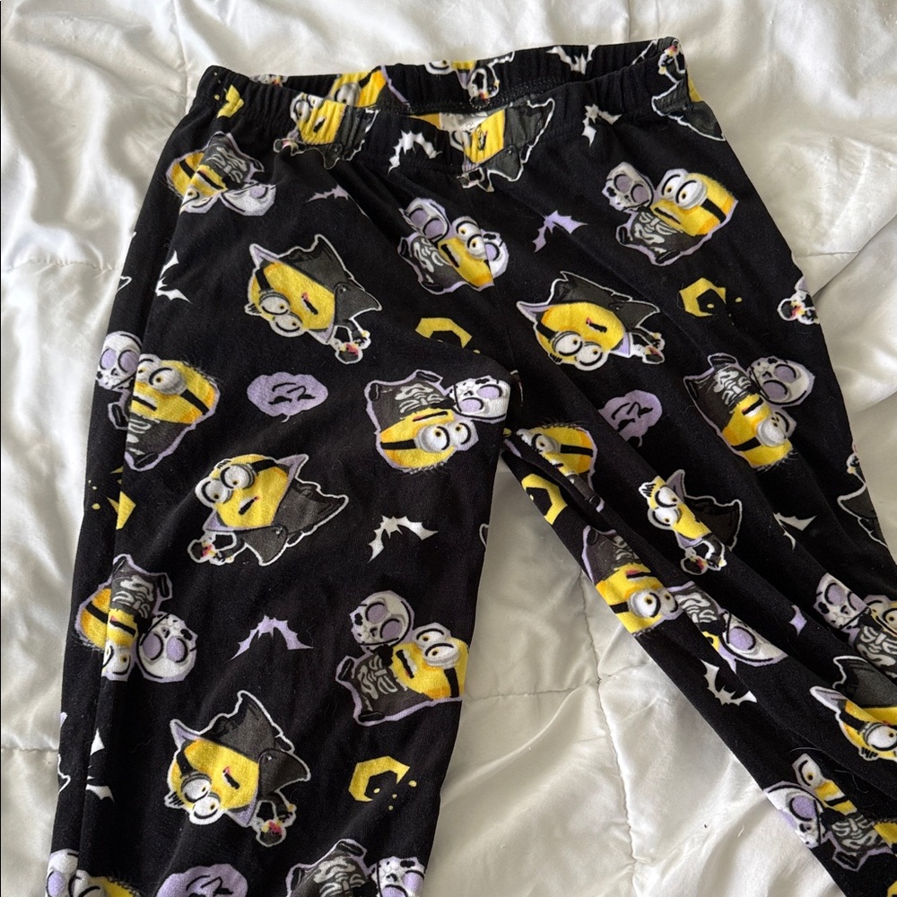 Halloween Themed Cartoon Print Pajama Pants
